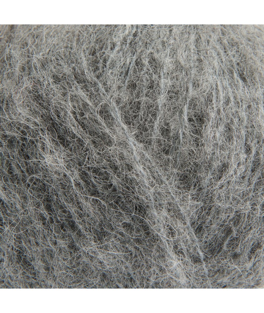 Laine Rico Design Luxury Alpaca Cotton Fusion coloris 12 Gris - pelote sur fond blanc