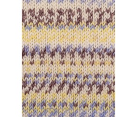 Pelote Phil Graphik Phildar Imprimé Jaune - échantillon tricoté à effet jacquard graphique