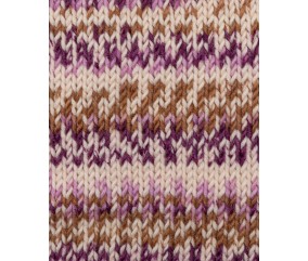 Pelote Phil Graphik Phildar Imprimé Cassis - échantillon tricoté à effet jacquard graphique