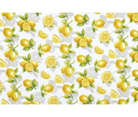 Tissu coton enduit citrons