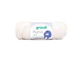 Pelote de coton à tricoter PIUMA UNI - 100 g - Gründl