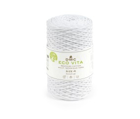 Coton recyclé ECO VITA 4 (250gr) ! - Dmc - certifié Oeko-Tex - 100 Blanc
