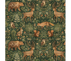 Tissu Noël coton impression numérique élans