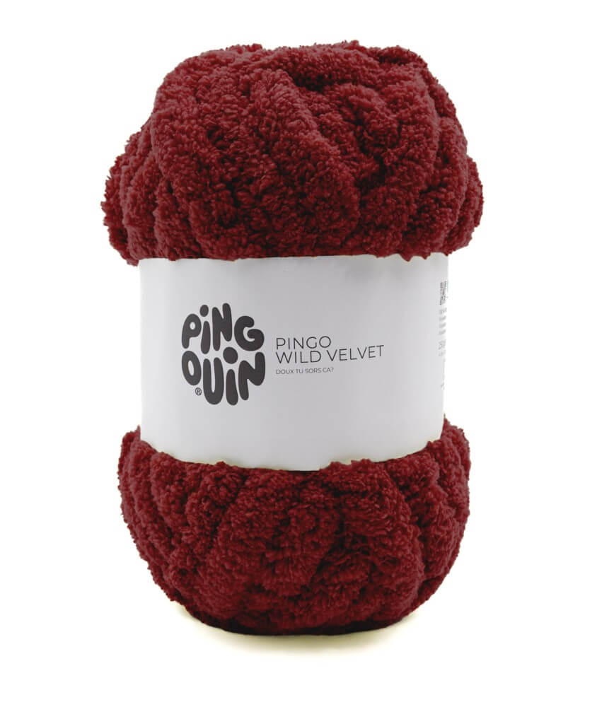 Fil chenille XXL PINGO WILD VELVET 250 g - Pingouin - Terre cuite