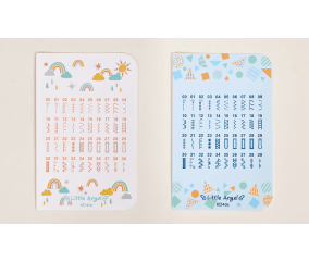 Machine à coudre Brother KD40s Little Angel - planches de stickers arc-en-ciel de personnalisation