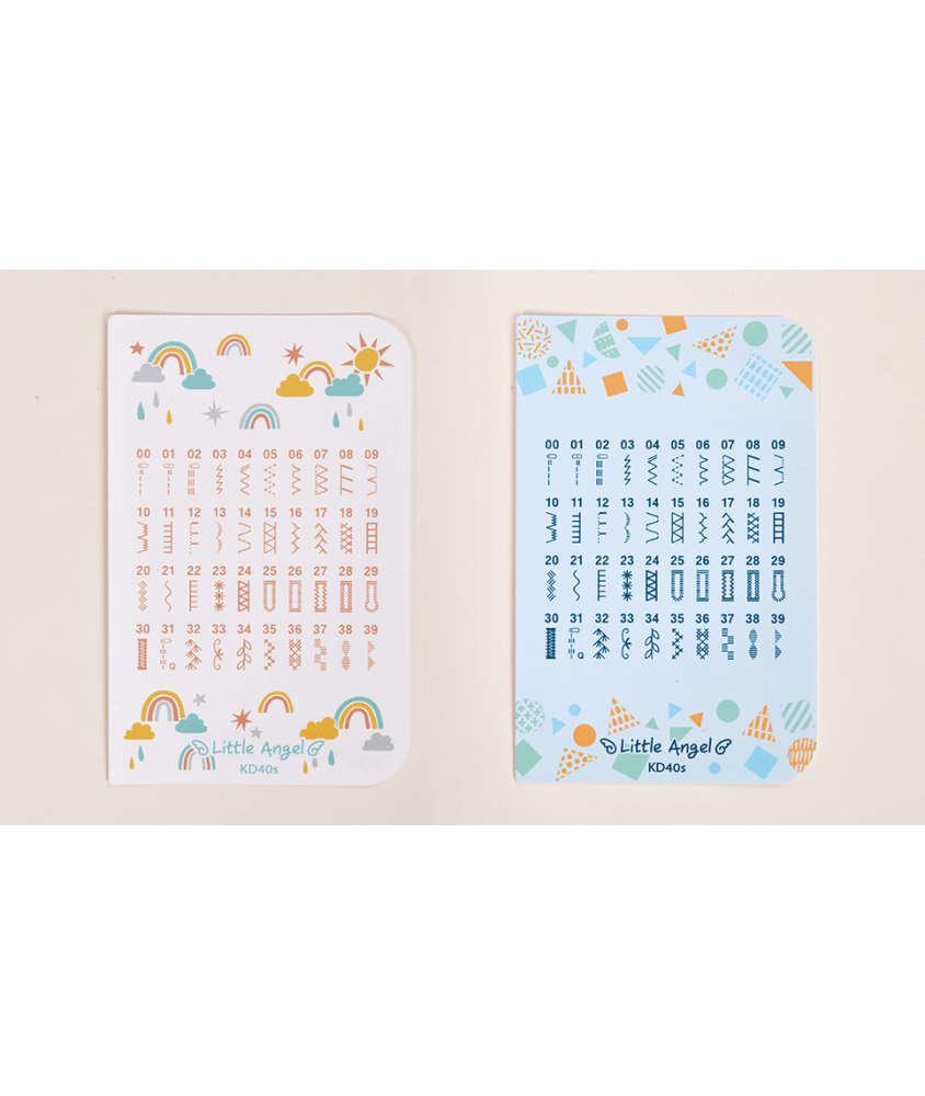 Planches de stickers arc-en-ciel de personnalisation de la Brother KD40s Little Angel