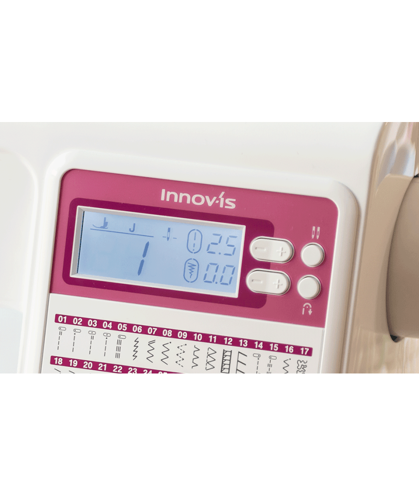 Écran LCD et touches de sélection de la Brother Innov-is A50