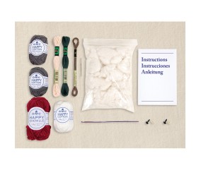 Kit Crochet Écureuil Gourmand – DMC : kit complet pour réaliser un amigurumi craquant et plein - Gris - vue 4