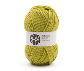 Fil à tricoter PINGO FIRST - Pingouin - certifié Oeko-Tex - Vert Olive