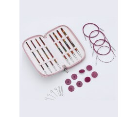 Kit de crochets tunisiens interchangeables Symfonie 2 - 8 tailles - KnitPro