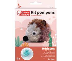 Kit Pompons Mon mignon hérisson - Graine Créative