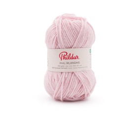 Phil Irlandais Rosée Phildar - pelote sur fond blanc