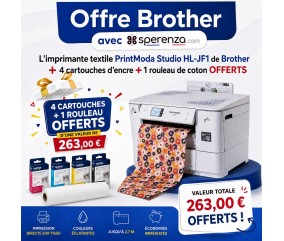 Imprimante textile PrintModa Studio HL-JF1 avec cadeau cartouche  + rouleau offerts