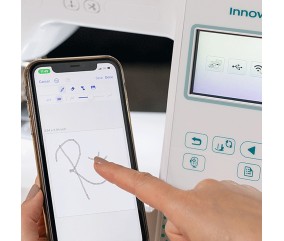 Machine à broder Brother Innov-is F540E - transfert de motifs sans fil avec l'application Artspira