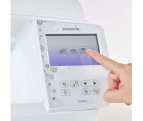 Machine à broder Brother Innov-is NV880E - connexion sans fil WLAN depuis l'écran tactile