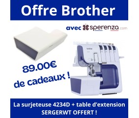Surjeteuse 4234D - Brother - Garantie 3 ans OFFRE TABLE EXTENSION CADEAU