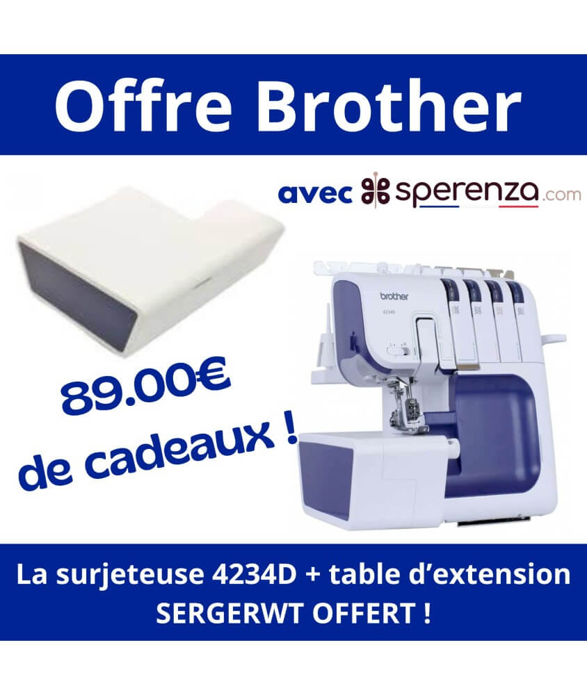 Surjeteuse 4234D - Brother - Garantie 3 ans - Blanc