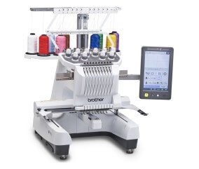 Machine à Broder Semi-Professionnelle Brother PR1060W - Machine à broder 10 aiguilles - Blanc - vue 3