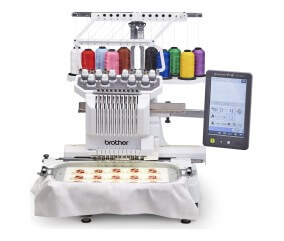 Machine à Broder Semi-Professionnelle Brother PR1060W - Machine à broder 10 aiguilles - Blanc - vue 4