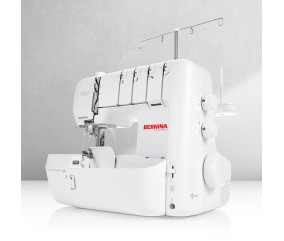 Bernina L 660 vue de côté : molettes mtc, différentiel et largeur de coupe