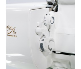 Molettes de largeur et de longueur de point de la Baby Lock Serenity, enfilage RevolutionAir