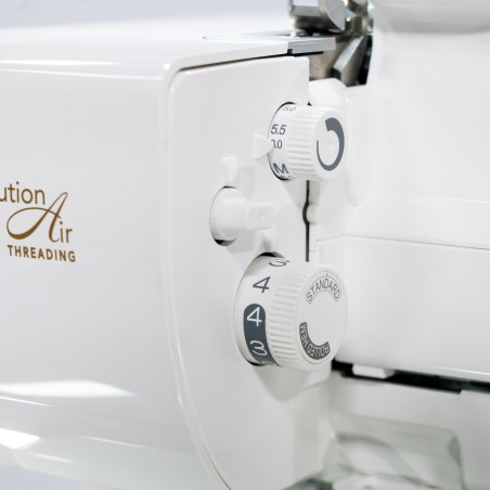 Molettes de largeur et de longueur de point de la Baby Lock Serenity, enfilage RevolutionAir