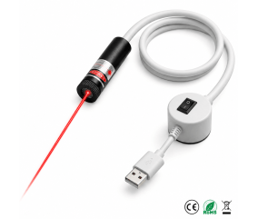 Guide laser positionnable pour machine à coudre - alimentation USB, faisceau rouge