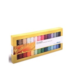 Coffret 28 bobines de fil à broder Mettler Poly Sheen n°40 - 200 m