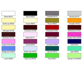 Nuancier des 28 coloris du coffret Mettler Poly Sheen n°40