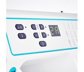 Machine à coudre PFAFF Smarter 260c - boutons marche arrêt, point d'arrêt et aiguille haut-bas