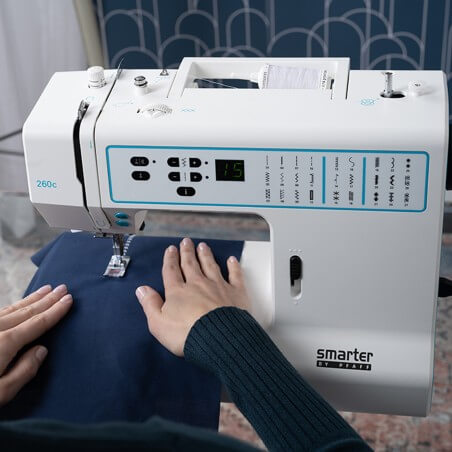 PFAFF Smarter 260c, Aiguille haut/bas et point d'arrêt