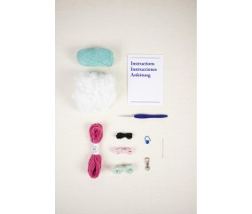 Kit amigurumi porte-clé Zoé la méduse DMC - contenu complet du kit