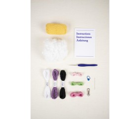 Kit amigurumi porte-clé Maya l'abeille DMC - contenu complet du kit
