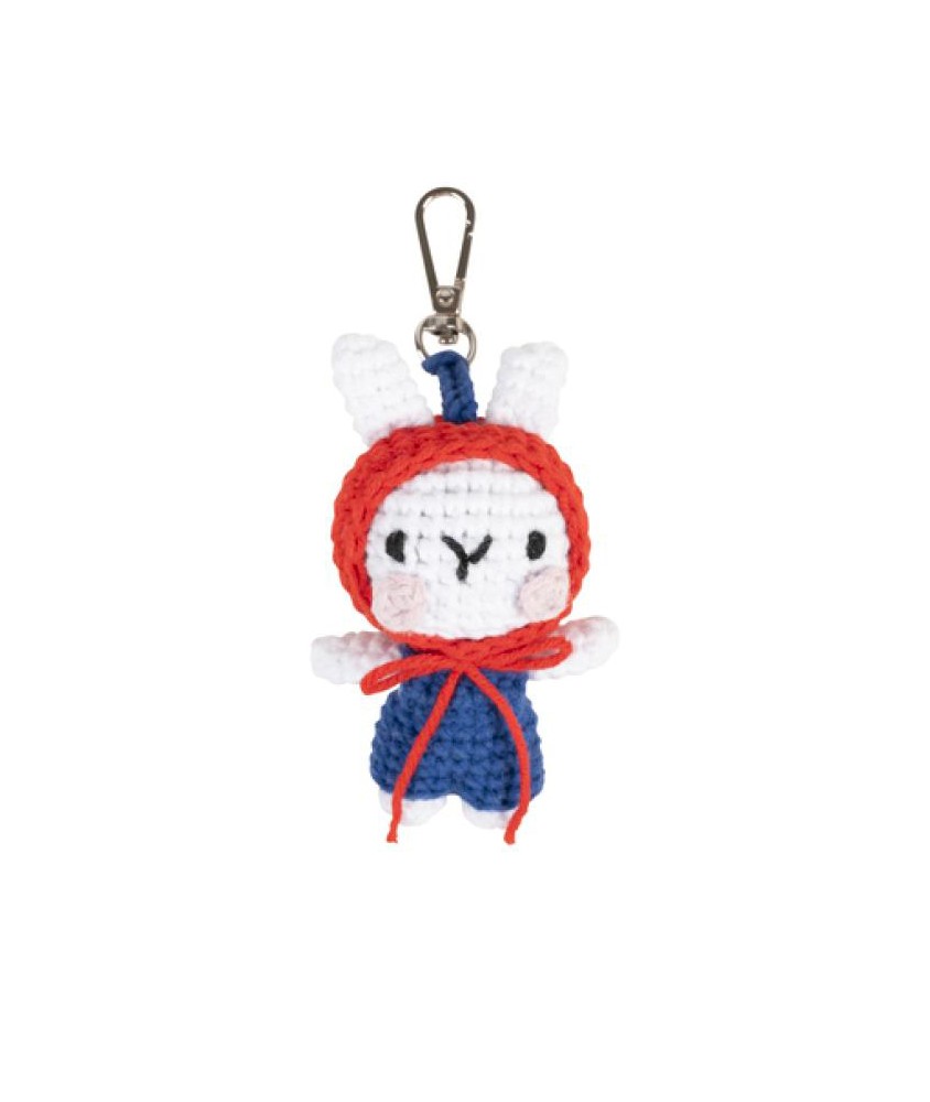 Kit amigurumi porte-clé Milo le lapin DMC - amigurumi terminé