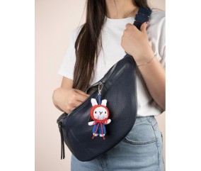 Kit amigurumi porte-clé Milo le lapin DMC - porté en bijou de sac