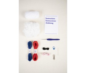 Kit amigurumi porte-clé Milo le lapin DMC - contenu complet du kit