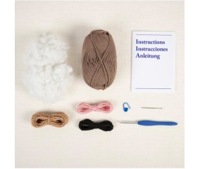 Kit amigurumi Oscar l'ours DMC - contenu complet du kit