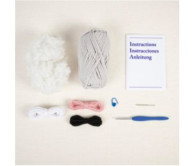 Kit amigurumi Eliott l'éléphant DMC - contenu complet du kit