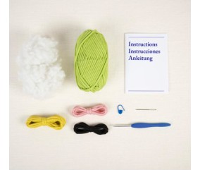 Kit amigurumi Archie la grenouille DMC - contenu complet du kit