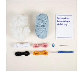 Kit amigurumi Lenny le pingouin DMC - contenu complet du kit