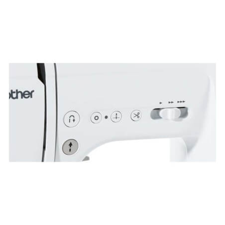 Touches de fonction et variateur de vitesse de la Brother Innov-is A150