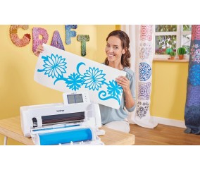Grand motif decoupe au chargeur de rouleau avec la Brother ScanNCut SDX1250