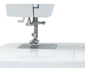 Zone de couture, pied-de-biche et plaque à aiguille graduée de la H CLASS E10