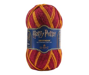 Pelote de laine à tricoter Harry Potter - écharpe rayée - 300g - DMC