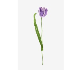 Patron crochet Tulipe DMC - fleur au crochet terminée