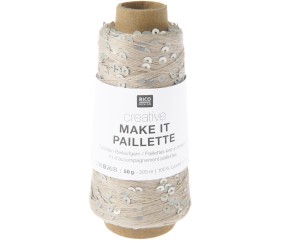 Fil à paillettes Creative Make It Paillette 50 g - Rico Design
