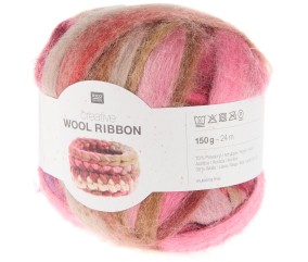 Ruban de laine à tricoter Creative Wool Ribbon 150 g - Rico Design