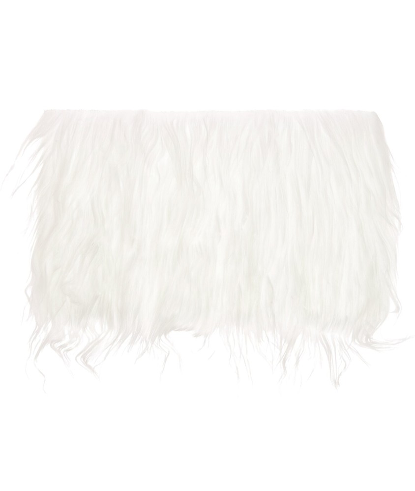 Tissu peluche à poils longs blanc 20 x 35 cm Rico Design