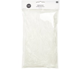 Tissu peluche à poils longs blanc - emballage Rico Design