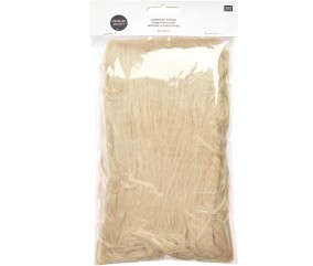 Tissu peluche à poils longs crème - emballage Rico Design